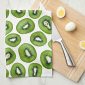 キウイ模様 キッチンタオル (四つ折り)