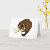 キウイ比喩キャラクター カード (黄色い花)