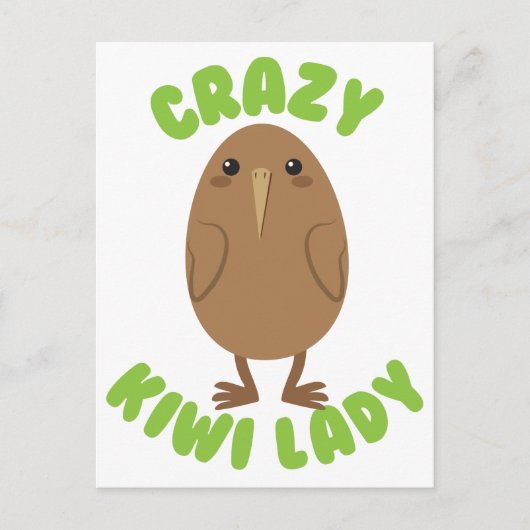 キウイ熱狂するレディーサークル ポストカード (正面)