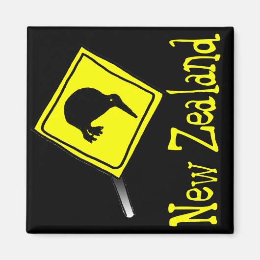 キウイ磁石に注意 マグネット (正面)