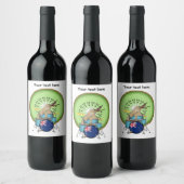 キウイ遊鳥の太鼓 ワインラベル (ボトル)