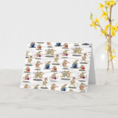 キウイ音楽パターン カード (黄色い花)