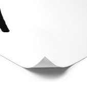 キウイ鳥シルエット ポスター (角)