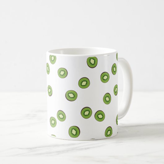 キウイ コーヒーマグカップ (正面右)