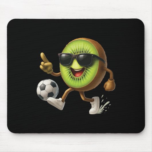 キウイ サッカー マウスパッド (正面)