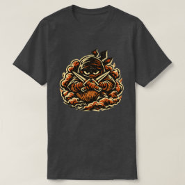 キウイ シャドウ ニンジャ - 面白い果物のダークニンジャ ヴィンテージ Tシャツ