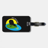 キウイ – ニュージーランドの鳥とブロの旅行(荷物) ラゲッジタグ (裏面横)