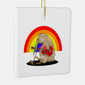 キウイ・ニュージーランド音楽 セラミックオーナメント (右)