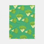 キウイ フリースブランケット (正面)