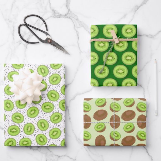 キウイ ラッピングペーパーシート (正面)