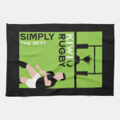 キウイNZラグビープレーヤーズアート キッチンタオル (横)