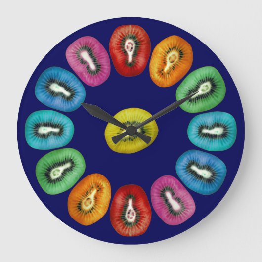 キウ多彩ィパターン ラージ壁時計 (正面)
