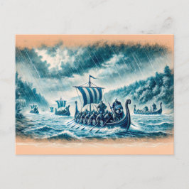 キエバンラスオンザディネパーインパステルチョークスケッチ ポストカード