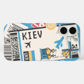 キエフウクライナランドマークボーディングパス旅行 Case-Mate iPhoneケース (裏面 (横))