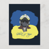 キエフ幽霊キエフパイロット擁護者。 ポストカード (正面)