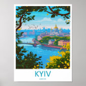 キエフ旅行の印刷壁アート キエフの壁掛け ホーム ポスター (正面)