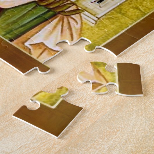 キエフ正教会のキリスト教アイコンの聖オルガ ジグソーパズル (側面)