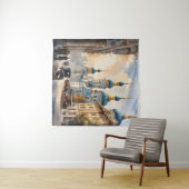 キエフ・ウクライナの水彩画 タペストリー (インサイチュ(横))