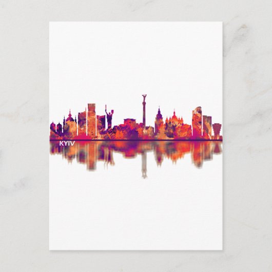 キエフ・ウクライナスカイライン シーズンポストカード (正面)