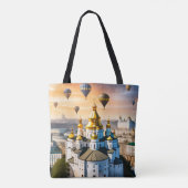 キエフ・ウクライナ世界伝統サイトトート トートバッグ (裏面)