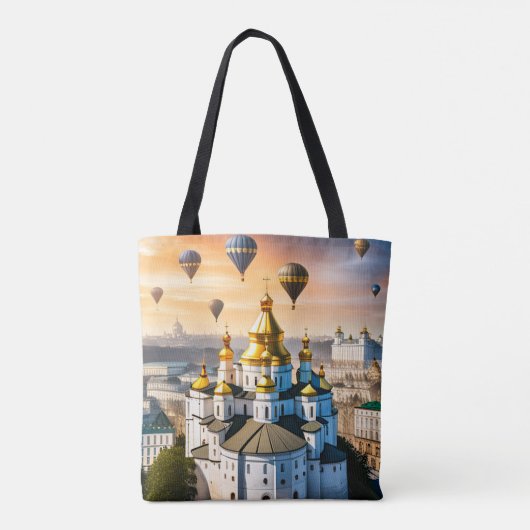 キエフ・ウクライナ世界伝統サイトトート トートバッグ (裏面)
