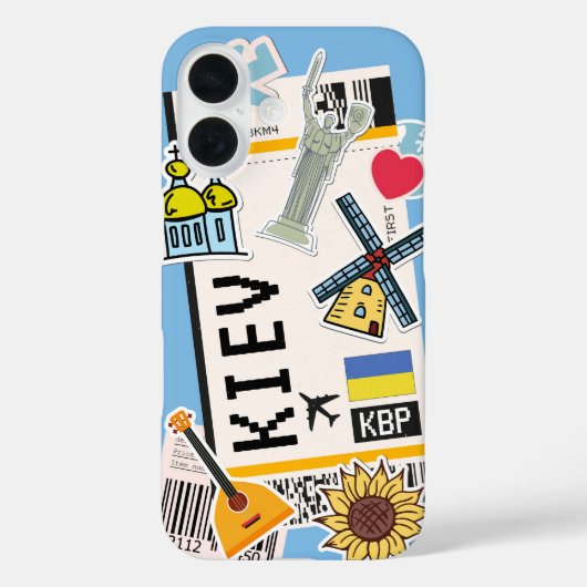 キエフ・ウクライナ搭乗券 Case-Mate iPhoneケース (裏面)
