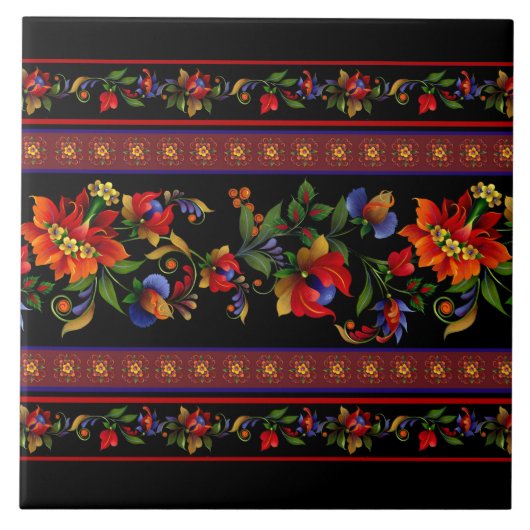 キエフ・ブラック タイル (正面)