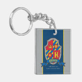 キエランの名前は男の子の騎士のクレストを意味カスタムする キーホルダー (正面左)