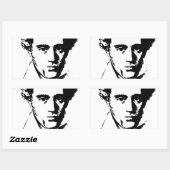 キエルケガード 長方形シール (シート)