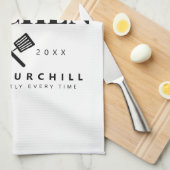 キエレガントング・オブ・ザ・キッチンモダンパーソナライズされた キッチンタオル (四つ折り)