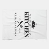 キエレガントング・オブ・ザ・キッチンモダンパーソナライズされた キッチンタオル (横)