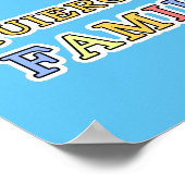 キエロアミファミリアエスパニョール私は私の家族を愛する ポスター (角)