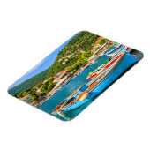 キオカラフルニ港のギリシャ魚釣りボート マグネット (左側)