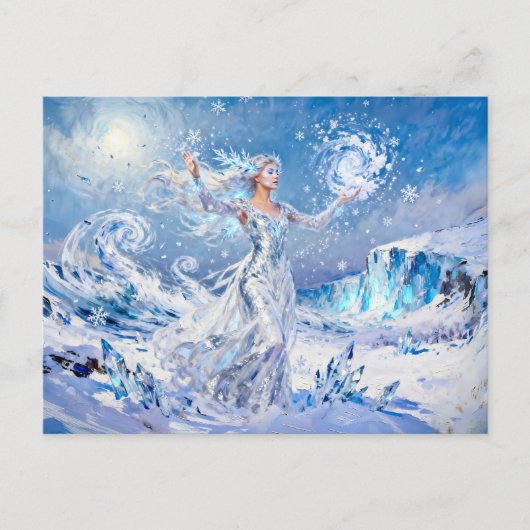 キオネ 雪と氷の女神 ポストカード (正面)