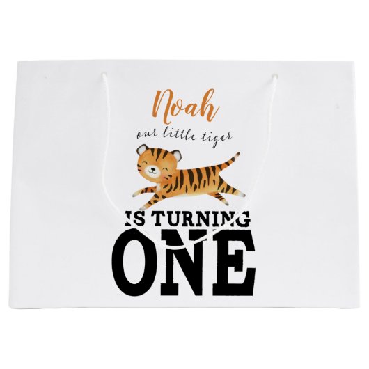 キカスタムッズファースト誕生日 ラージペーパーバッグ (正面)