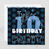 キカスタムッズ10誕生日ブルースターズY112 招待状 (正面/裏面)