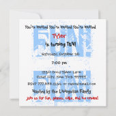 キカスタムッズ10誕生日ブルースターズY112 招待状 (裏面)