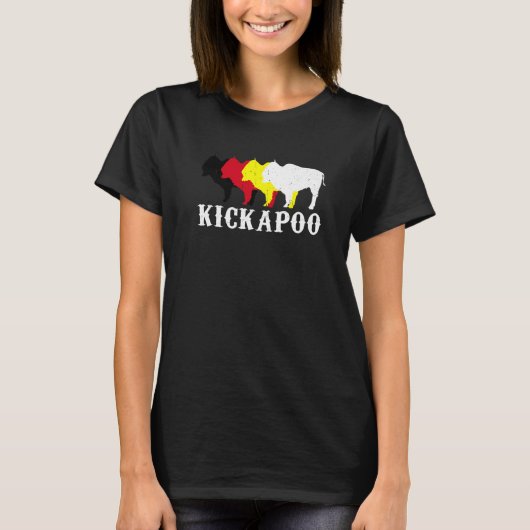 キカプー部族国家ネイティブメキシコインディアンメディチ Tシャツ (正面)