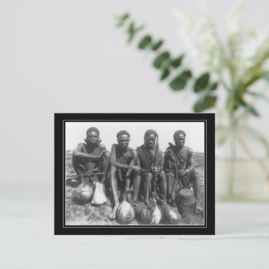 キカユ族のメンバー。 イギリス東アフリカ ポストカード (スタンド正面)