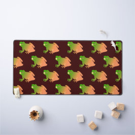 キガエルグラデーションの茶色い茶色 デスクマット