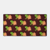 キガエルグラデーションの茶色い茶色 デスクマット (正面)