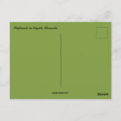 キガリルワンダのゾウ ポストカード (裏面)