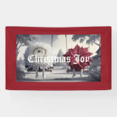 キクのポインセチア屋内旗 横断幕 (横)