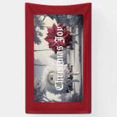 キクのポインセチア屋内旗 横断幕 (縦)