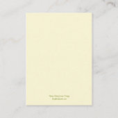 キクの折り畳み座席表 – ピンク/イエロー プレイスカード (裏面)