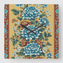 キクの挽歌 スクエア壁時計