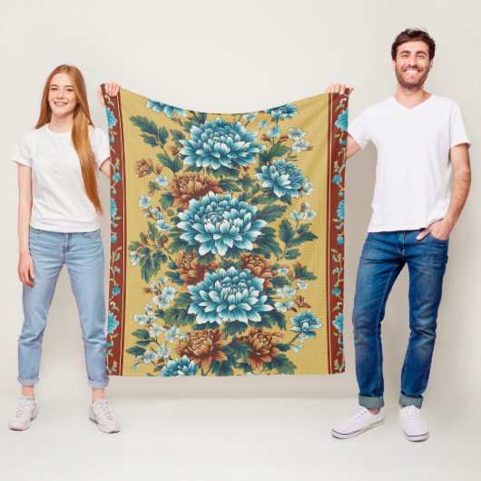 キクの挽歌 フリースブランケット (インサイチュ)