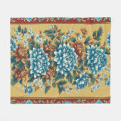 キクの挽歌 フリースブランケット (正面(横))