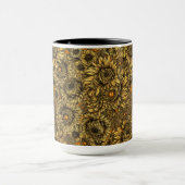 キクの花とオレンジカブト マグカップ (中央)