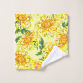 キクの花 バスタオルセット (ウォッシュタオル)